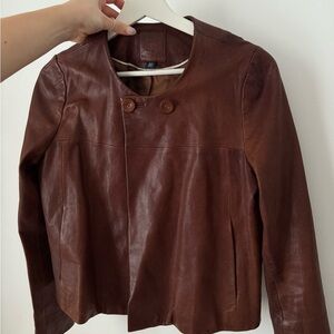 Banana Republic Brown Leather Jacket